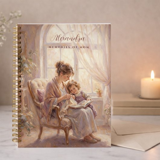 Personalized Memories of Mom Journal ノートブック