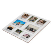 Personalized Memories Photo Collage with 8 Photos タイル (側面)
