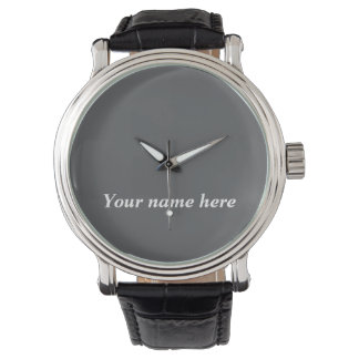 Personalized Men's Watch – Elegant Custom Name Gif 腕時計