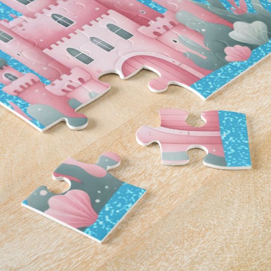 Personalized Mermaid Child Name Puzzle  ジグソーパズル (側面)