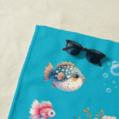 Personalized Mermaid Under the sea for Girl ビーチタオル (インサイチュ)