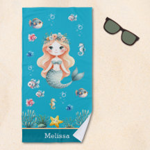 Personalized Mermaid Under the sea for Girl