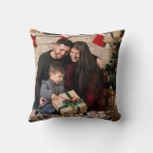 Personalized Merry & Bright Christmas Tree  クッション (裏面)