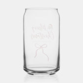 Personalized Merry Christmas Can Glass - Holiday D ガラス缶 (裏面)