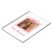 Personalized Merry Christmas Family Photo Notebook ノートブック (左側)