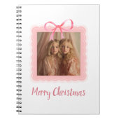 Personalized Merry Christmas Family Photo Notebook ノートブック (正面)
