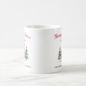 Personalized Merry Christmas Grandma Mug コーヒーマグカップ (中央)