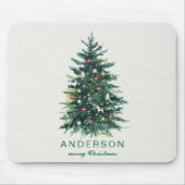 Personalized Merry Christmas Greetings Holiday マウスパッド (正面)