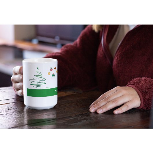 Personalized Merry Christmas Mug コーヒーマグカップ