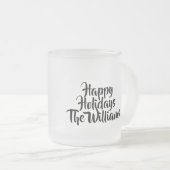 Personalized Merry Christmas Mug フロストグラスマグカップ (正面右)