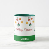 Personalized Merry Christmas Mug マグカップ (中央)
