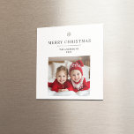 "Personalized Merry Christmas Photo & Name Magnet  マグネット<br><div class="desc">"Celebrate the holidays with this Personalized Merry Christmas Magnet, featuring your custom photo and name. This festive magnet is a perfect keepsake or small gift, ideal for adding a personal touch to any fridge or magnetic surface. With a cheerful 'Merry Christmas' design, it’s a unique and memorable way to spread...</div>