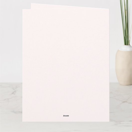 Personalized Merry Christmas Table Minimal Design カード (裏面)