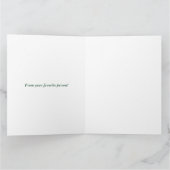 Personalized Merry Christmas Table Minimal Design カード (内部)