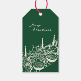 Personalized Merry Christmas Table Minimal Design ギフトタグ