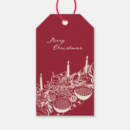 Personalized Merry Christmas Table Minimal Design ギフトタグ