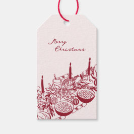 Personalized Merry Christmas Table Minimal Design ギフトタグ