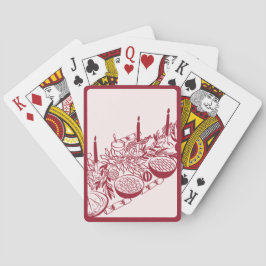 Personalized Merry Christmas Table Minimal Design  トランプ