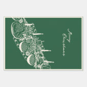 Personalized Merry Christmas Table Minimal Design  ラッピングペーパーシート (正面2)