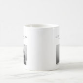 "Personalized Merry Christmas with Photo & Name コーヒーマグカップ (中央)