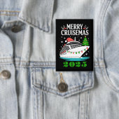 Personalized Merry Cruisemas Cruise Ship Family  缶バッジ (インサイチュ)