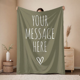 Personalized Message Cozy Blanket for Mom and Dad フリースブランケット