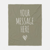 Personalized Message Cozy Blanket for Mom and Dad フリースブランケット (正面)