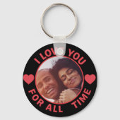 Personalized Message Photo I Love You All time キーホルダー (正面)
