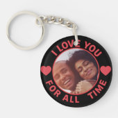  Personalized Message Photo I Love You All time キーホルダー (正面)