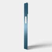 Personalized Metallic Radial Blue Texture Case-Mate iPhoneケース (裏面 / 右)