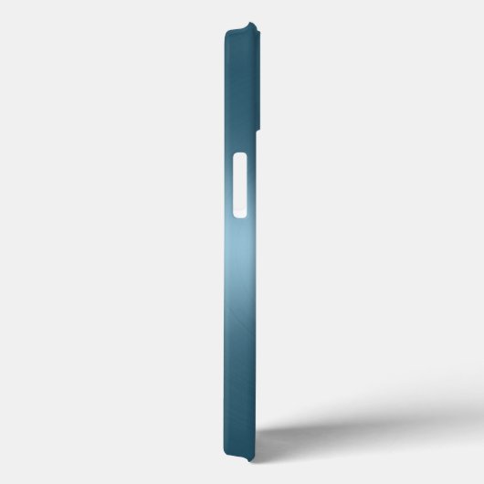 Personalized Metallic Radial Blue Texture Case-Mate iPhoneケース (裏面 / 右)