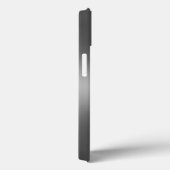 Personalized Metallic Radial Silver Texture Case-Mate iPhoneケース (裏面 / 右)