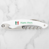 Personalized Mexico Flag ソムリエナイフ (正面)