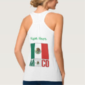 Personalized Mexico Flag Name Design Women's タンクトップ (裏面)