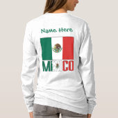 Personalized Mexico Flag Tシャツ (裏面)