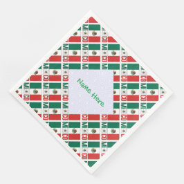 Personalized Mexico Flag Tiled
