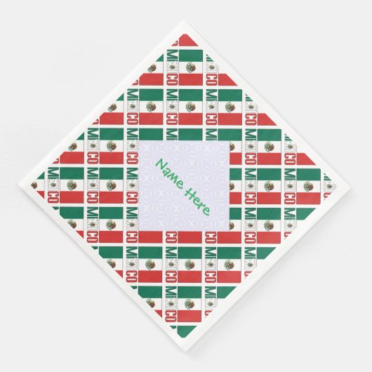 Personalized Mexico Flag Tiled (コーナー)