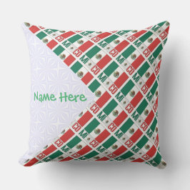 Personalized Mexico Flag Tiled アウトドアクッション