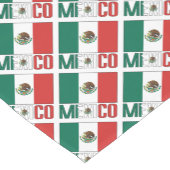Personalized Mexico Flag Tiled ショートテーブルランナー (コーナー)