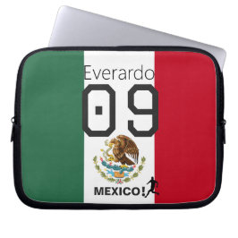 Personalized Mexico Soccer Jersey Style Fan ラップトップスリーブ