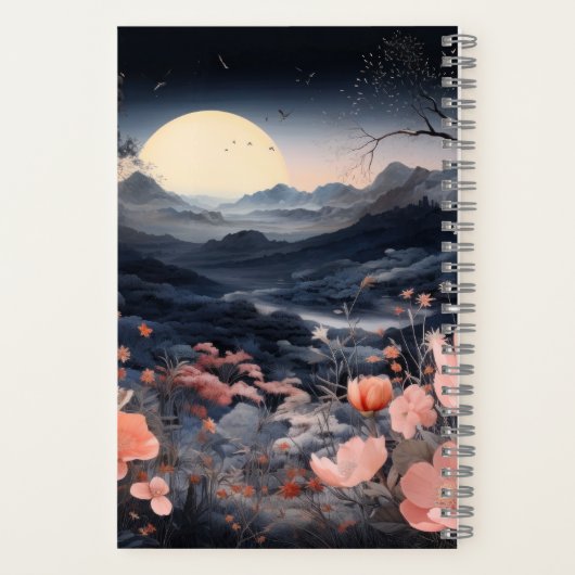 Personalized Midnight Boho Garden Gift ノートブック (裏面)