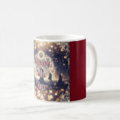 Personalized Midnight Clock  New Year Mug  コーヒーマグカップ (正面右)
