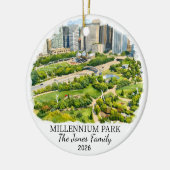 Personalized Millennium Park, Custom Illinois セラミックオーナメント (左)