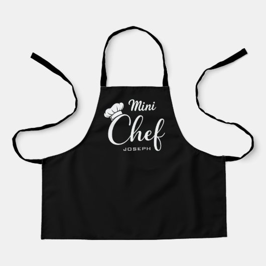 Personalized Mini Chef Kids Apron エプロン (正面)