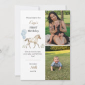 Personalized Miniature Horse 1st Birthday 招待状 (正面)