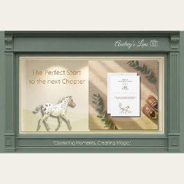 Personalized Miniature Horse Thank You Card 招待状