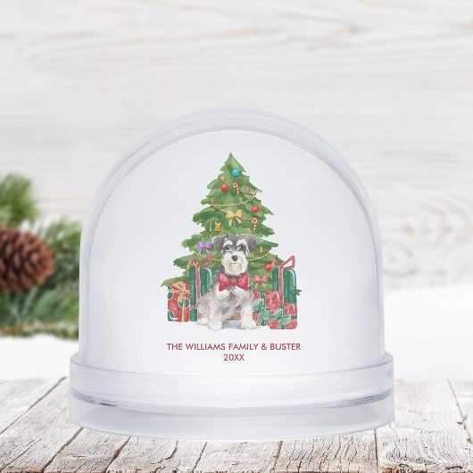 Personalized Miniature Schnauzer Dog Christmas
