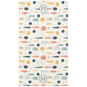 Personalized Minimal Abstract Boho Pastel Colors テーブルクロス (正面)