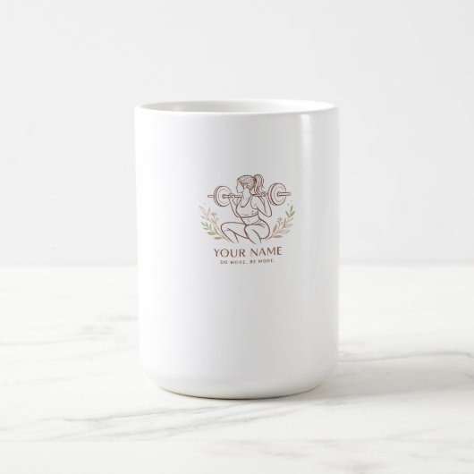 Personalized Minimal Line Art Mug コーヒーマグカップ (中央)