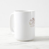 Personalized Minimal Line Art Mug コーヒーマグカップ (正面左)